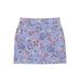 T by Talbots Casual Skirt: Purple Paisley Bottoms - Women's Size X-Small
