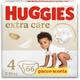 Huggies Extra Care Windeln, Größe 4 (7-18 kg), 66 Windeln (33 x 2)