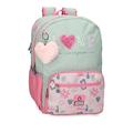 Enso Love Ice Cream Schulrucksack für Laptop, Grün, 32 x 42 x 14 cm, Polyester, 18,82 l, grün, Talla única, Schulrucksack für Laptop