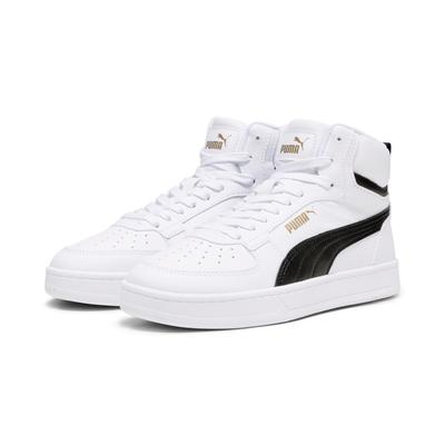 Sneaker PUMA "CAVEN 2.0 MID JR", Kinder, Gr. 38, schwarz-weiß (puma weiß, puma schwarz, gold), sportlich, Schuhe Image