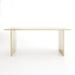 Brick Mill Craft Furniture Modern Wooden Dining Table - Maple Wood in White | 30 H x 84 W x 36 D in | Wayfair FO8-36X84-WTFTBL