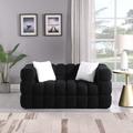 Brayden Studio® 62.2" Tuxedo Arm Loveseat in Black | 26.8 H x 62.2 W x 36 D in | Wayfair 4C9DCD60F8D54B2790F292B5B125227E