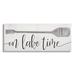 Stupell Industries Au-517-Canvas On Lake Time Boat Oar Phrase On Canvas by Lil' Rue Graphic Art Metal in Gray | 17 H x 40 W x 1.5 D in | Wayfair