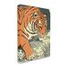 Stupell Industries Au-869-Canvas Contemporary Tiger Jungle Nature On Canvas by Ziwei Li Graphic Art Metal in Orange | 40 H x 30 W x 1.5 D in | Wayfair