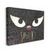 Stupell Industries Aw-091-Canvas Spooky Halloween Black Cat Eyes On Canvas by ND Art Graphic Art Canvas in Black/Red/White | Wayfair