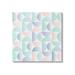 Stupell Industries Retro Pastel Shapes Pattern On Canvas Graphic Art Canvas in Blue/Green/Pink | 17 H x 17 W x 1.5 D in | Wayfair aw-465_cn_17x17