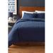 Dakota Fields Barbaro Navy Microfiber 3 Piece Comforter Set Polyester/Polyfill/Microfiber in Blue/Navy | King Comforter + 2 King Shams | Wayfair