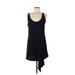 Zara Casual Dress - Mini Scoop Neck Sleeveless: Black Print Dresses - Women's Size Medium