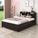 Latitude Run® Wood Platform Bed w/ Trundle & Bookcase Wood in White | Full | Wayfair 3F7DB42EDD4F46449856543E4A9CEE15