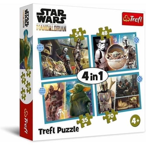 4 in 1 Puzzle - Star Wars (Kinderpuzzle) - Trefl