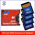 Adaptateur de carte SD vers CF SDHC SDXC vers standard Compact Flash Type I Convertisseur UDMA