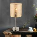Etc-shop - Lampe de table textile doré lampe d'appoint abat-jour en tissu lampe de chevet doré,