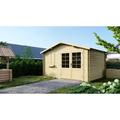 Abri de jardin en bois - 12m2 - 4x3m - Ep. 28mm - Couleur: naturel - Naturel