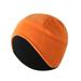 Cooling Bicycle Ski Helmet Arctic Fleece Warm Cap Liner for Running Skiing Cycling Orange