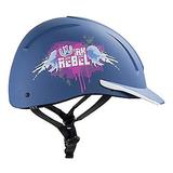 70HZ Extra Small IRH EquiPro Western Horse Riding Helmet Blue Rebel