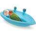 PEACNNG Bird Bath with Mirror Cute Pet Parrot Bathtub Bird Bathing Box with Mirror Bird Cage Toy Accessory Blue