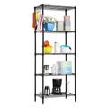 Kitchen Storage Shelves on Wheels 3-Tiers Steel Shelving Heavy Duty Garage Storage & Organization Closet Organizer Utility Shelf Pantry Organization Space Saving