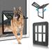 PETLESO Pet Screen Door with Magnetic Flap Lockable Dog Door for Existing Screen/Sliding Door Window and Porch-Black