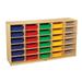 Childcraft Mobile Cubby Unit 30 Assorted Color Trays 58-3/8 x 14-1/4 x 30 Inches