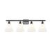 Innovations Lighting Berkshire - 4 Light 38 Bath Vanity Light Oil Rubbed Bronze Finish/Matte White