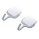 Farfi 2Pcs Magnetic Hook Nail-free Strong Load-Bearing No Trace Microwave Oven Refridgerator Hanging Hooks Rack for Home (Square)