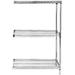 18 Deep x 30 Wide x 63 High 3 Tier Stainless Steel Wire Add-On Shelving Unit