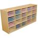 20-Letter Tray Storage Unit with 5 in. Translucent Trays