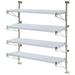 21 Deep x 30 Wide x 54 High Adjustable 4 Tier Solid Galvanized Wall Mount Shelving Kit
