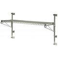 21 Deep x 24 Wide x 24 High Adjustable 1 Tier Chrome Wall Mount Shelving Kit