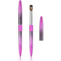 Kolinsky Acrylic Nail Brush Eptbsdu Nail Brushes with Metal Handle Nail Art Acrylic Application Gel Nail Powder Brush Nail Extension Professional Salon Quality (#10 Purple)