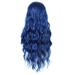 Long Wavy Wigs Halloween Blue Hairpiece Beautiful Women s Periwig Natural Wig