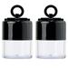 2pcs Empty Loose Powder Box with Powder Puff Portable Makeup Powder Container 5g