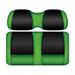 DoubleTake Black/Lime Clubhouse Golf Cart Rear Cushion Set