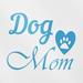 Transparent Decal Stickers Of Dog Mom (Azure Blue) Premium Waterproof Vinyl Decal Stickers For Laptop Phone Accessory Helmet Car Window Mug Tuber Cup Door Wall Decoration ANDVER1g64465BE