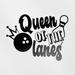 Transparent Decal Stickers Of Queen Of The Lanes (Black) Premium Waterproof Vinyl Decal Stickers For Laptop Phone Accessory Helmet Car Window Mug Tuber Cup Door Wall Decoration ANDVER1g61744BL