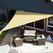 King Canopy 12 ft. Triangle Sun Shade Sail Sand