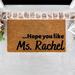 WNG Hopes You Like Ms Rachels Doormat Housewarming Gift Front Door Decor Custom Doormat Funny Door Mat Porch Decor Closing Gift