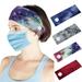 Jiaroswwei 2Pcs Ears Protect Button Headband Sweatband Nurse Healthcare Worker Hair Band