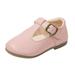 Vedolay Girl Shoes Small Leather Shoes Single Shoes Children Dance Shoes Girls Performance Shoes Winter Shoes for Girls(Pink 12.5)