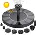 Solar Bird Bath Fountain Pump Upgrade Solar Fountain with 6 Nozzle Solar Powered Water Fountain Pump for Bird Bath Garden Pond Pool Outdoor