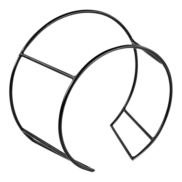 "Dalebrook Buffet from Global Tableware Collective 16 15/16"" x 8 3/4"" x 14 13/16"" Black Metal Circular Display Riser"