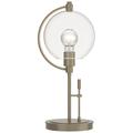 Pluto 19.3" High Soft Gold Table Lamp With Clear Glass Shade