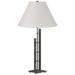 Metra 26.9"H Natural Iron Double Table Lamp With Natural Anna Shade