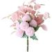 HAOSHICS Artificial Flowers Bouquet Hydrangea Fake Flowers Chrysanthemum Silk Flowers Artificial for Decoration Flower Centerpieces for Coffee Table Decor (light pink-2)