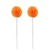 TUTUnaumb 2 Bundles Artificial Flower Courtyard Garden Decoration Simulation Flower Decor Plugin Garden Stakes Premium Iron Flower Ornaments Spring Patio Decor Yard Art Courtyard Decoration-Orange