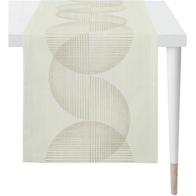 Tischläufer APELT "5702 HERBSTZEIT, Herbstdeko, Herbst", beige (natur), B:48cm L:140cm, Polyester, Viskose, Tischdecken, Jacquardgewebe Image