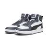 Sneaker PUMA "CAVEN 2.0 MID", Gr. 45, schwarz-weiß (puma weiß, puma schwarz, strong gray, puma silber), Synthetik, unifarben, sportlich, Schuhe
