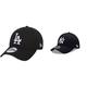 New Era Los Angeles Dodgers League Essential Black 9Forty Adjustable Cap - One-Size & New York Yankees MLB Black White 9Forty Adjustable Cap - One-Size