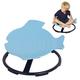 HIGAOQS Autism Kids Swiel Chair,Kids Spinning Chair,Carousel Spin Sensory Chair for Kids,Training Body Coordination,Metal Base Non-Slip Sitting More Safer (blue,fish shape)
