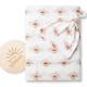 Miaoberry 100% Organic Cotton Baby Muslin Swaddle Blanket Set| Clay Rust Boho Sunrays| Gender Neutral for Boys Girls|Rust Sunset Sunshine| Hospital Newborn Receiving Blanket |Newborn Unisex